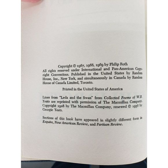 Portnoy's Compliant Vintage 60s Hardback Bound Book - Picture 4 of 10